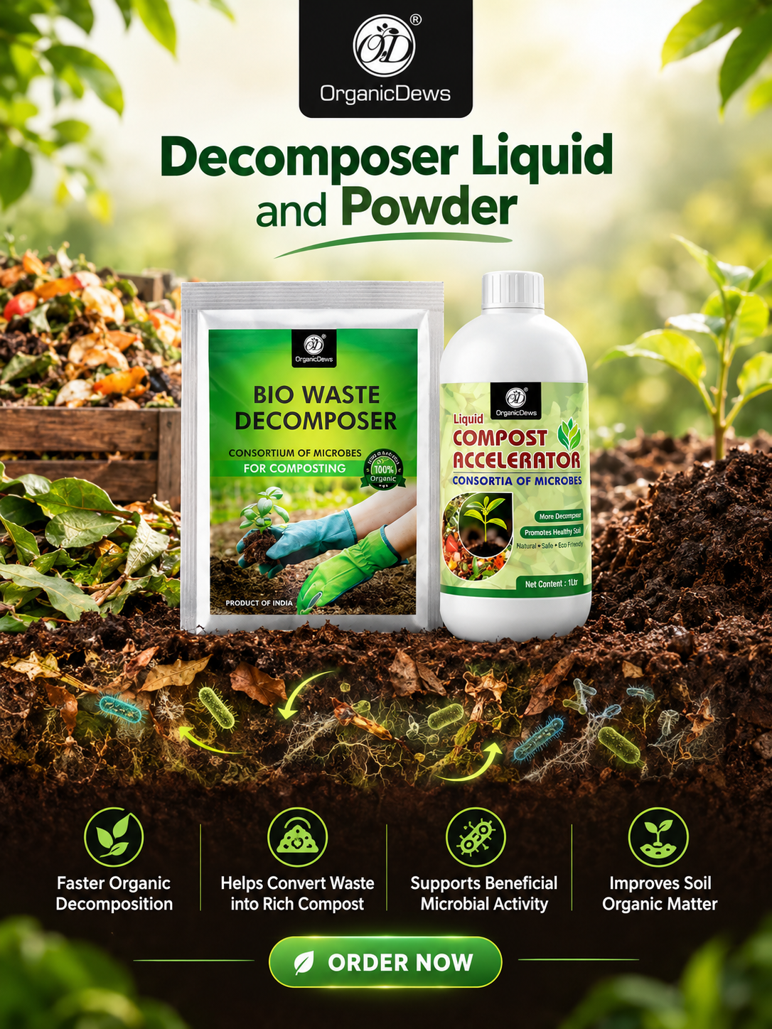 DECOMPOSER & ORGANIC FERTILIZER