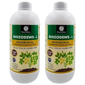 OrganicDews Rhizobium leguminosarum – Nitrogen Fixing Bacteria (2×10⁸ CFU/mL) Liquid Bio Inoculant Fertilizer for Legume Plants – Supports Root Development, Soil Fertility & Plant Growth – Rhizodews