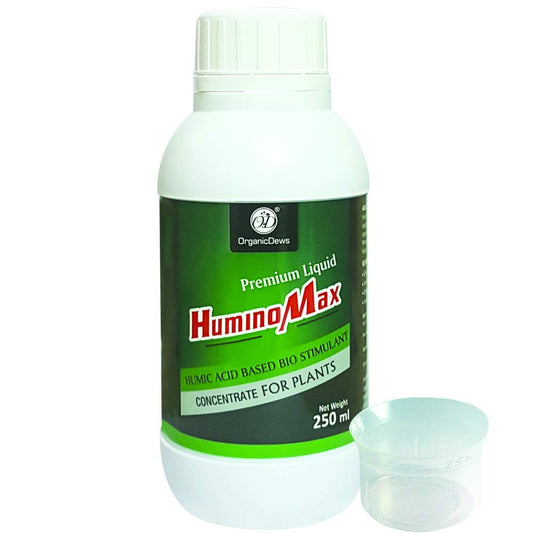 OrganicDews Liquid Humic Acid Fertilizer | Bio-Stimulant Concentrate for Plants | 25 ml Measuring Cup Included | Plant Growth Enhancer & Soil Conditioner for Indoor & Outdoor Plants
