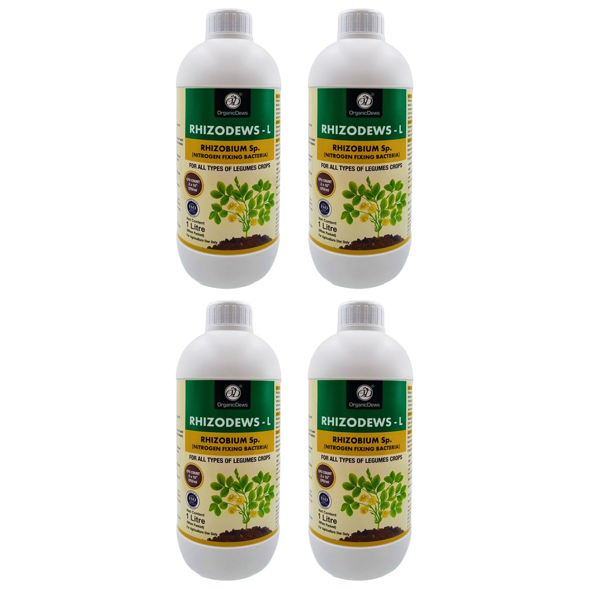 OrganicDews Rhizobium leguminosarum – Nitrogen Fixing Bacteria (2×10⁸ CFU/mL) Liquid Bio Inoculant Fertilizer for Legume Plants – Supports Root Development, Soil Fertility & Plant Growth – Rhizodews