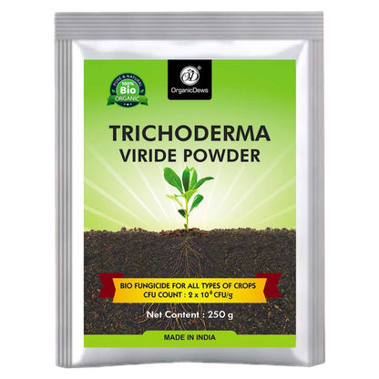 OrganicDews Trichoderma Viride Powder (2 x 10^8 CFU per Gram) For Plants