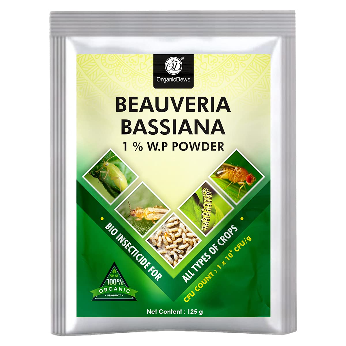 OrganicDews Beauveria Bassiana (1x10^8 CFU/g) for Plants