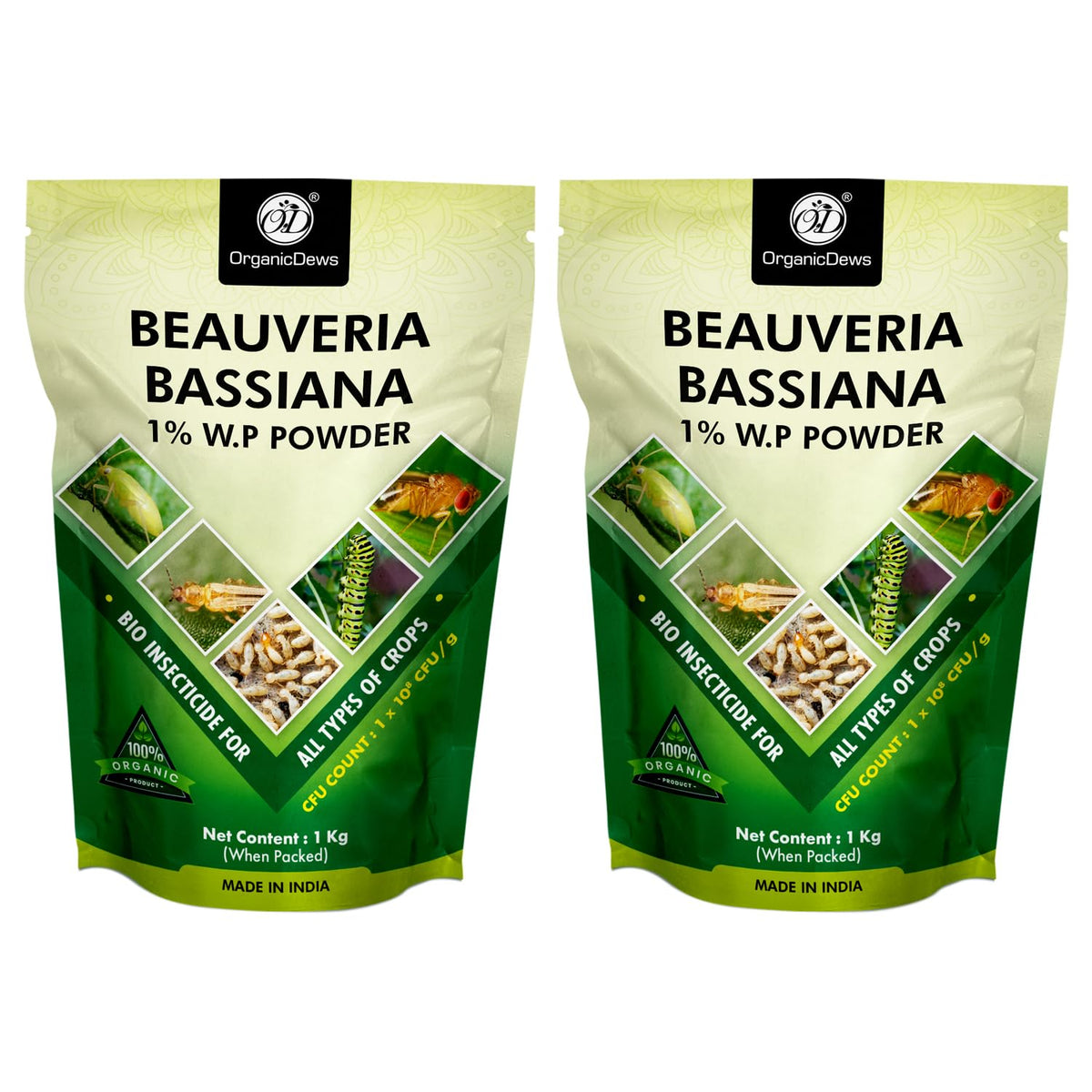 OrganicDews Beauveria Bassiana (1x10^8 CFU/g) for Plants