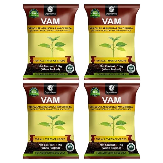 OrganicDews Vesicular Arbuscular Mycorrhiza (VAM) Powder - Nutrient Mobilizing Mycorrhizal Fungi for Plants - Improves Nutrient Uptake, Soil Fertility, Root Growth & Plant Growth - VAM