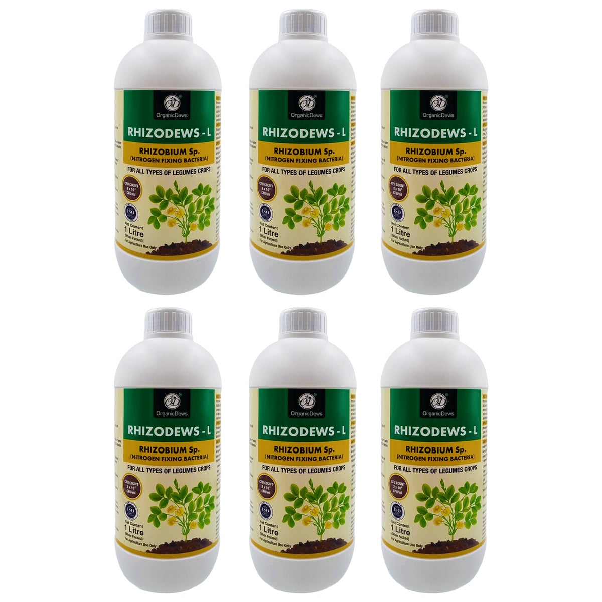 OrganicDews Rhizobium leguminosarum – Nitrogen Fixing Bacteria (2×10⁸ CFU/mL) Liquid Bio Inoculant Fertilizer for Legume Plants – Supports Root Development, Soil Fertility & Plant Growth – Rhizodews
