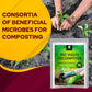 OrganicDews Bio Waste Decomposer – Microbial Inoculum for Faster Decomposition of Organic Kitchen & Garden Waste – Helps Convert Organic Waste into Compost – Easy Composting Solution